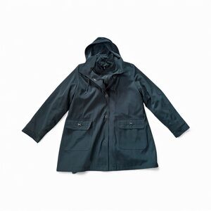 Fleet Street Jacket Plaid Removable Liner Forest Green Women Size Large EUC